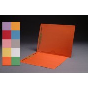 11 pt Color Folders, Full Cut End Tab, Letter Size, Full  Back Pocket, Fasteners Pos. 1 & 3 (Box of 50)