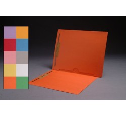 11 pt Color Folders, Full Cut End Tab, Letter Size, Full  Back Pocket, Fasteners Pos. 1 & 3 ...