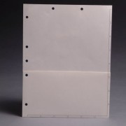 Chart Divider Sheets for Stick-On Tabs, White with 1/2 Pocket, 8 1/2: x 11