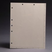 Chart Divider Sheets for Stick-On Tabs,  Manila, 8 1/2