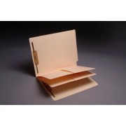 11 Pt. Manila Classification Folders, 2 Pocket Style Dividers, Fasteners Pos. 1 & 3 (25/Bx)