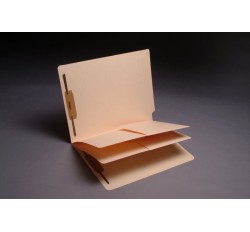 11 Pt. Manila Classification Folders, 2 Pocket Style Dividers, Fasteners Pos. 1 & 3 (25/Bx)