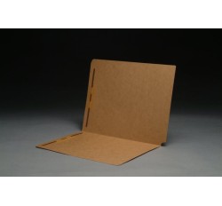 11 pt Kraft Folders, Drop Front, Letter Size, Fasteners Pos. 1 & 3 (Box of 50)