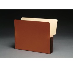 Shelf Tab Expanding Files, Tyvek Color Gussets,  Letter, 3-1/2